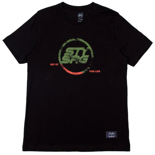 Stay Strong X Jonny Mole Distressed Icon T-Shirt - Black