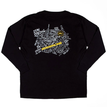 Stay Strong Youth Scribble Long Sleeve T-Shirt - Black