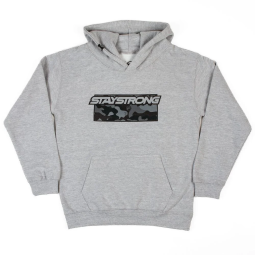 Stay Strong Camo Youth hooded Sweat - Moon Dust Grey