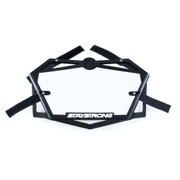 Stay Strong Primo 3D Mini Race Number Plate - Black