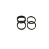 SD 1 1/8 Stem Spacer Kit (2x 5mm + 2x 10mm) - Black