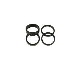 SD 1" Stem Spacer Kit (2x 5mm + 2x 10mm) - Black