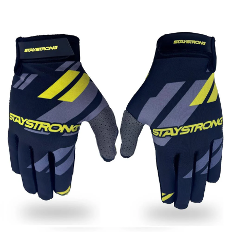 Stay Strong Multi Chevron Glove - Black/Yellow