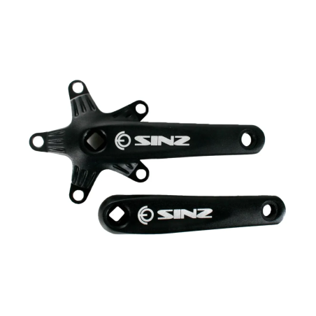 Sinz Square Alloy Crank Arms 5 Hole Black