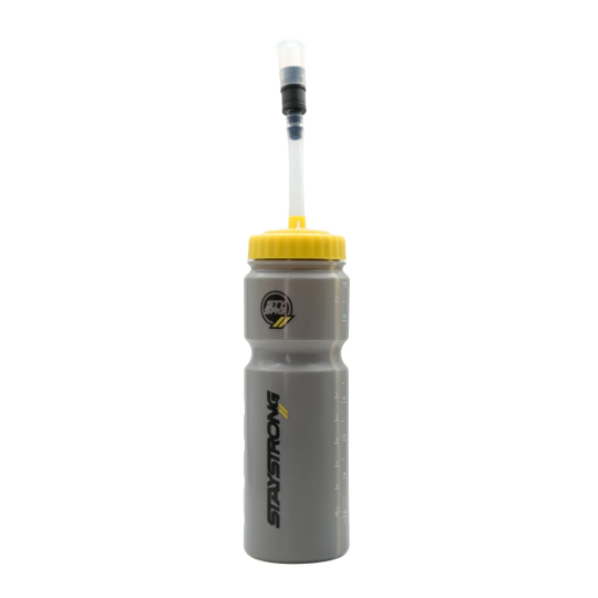Stay Strong Bottle With Straw OG Grey/Yellow